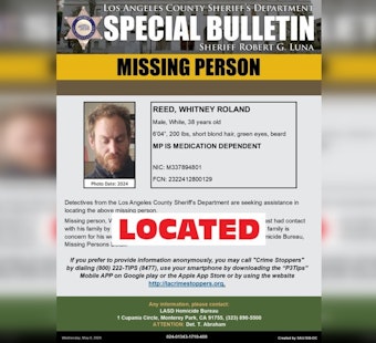 Missing Los Angeles Man Whitney Roland Reed Found Safe After Community Search Efforts