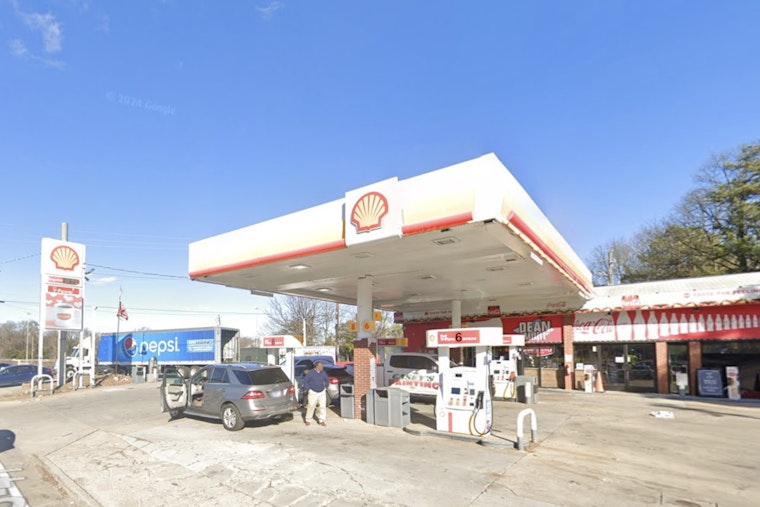 Motorcycle Ignites Blaze at Atlanta Gas Station on Northside Drive, No Injuries Reported