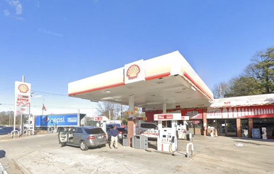 Motorcycle Ignites Blaze at Atlanta Gas Station on Northside Drive, No Injuries Reported