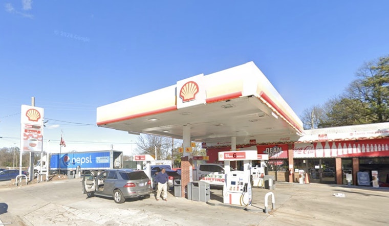 Motorcycle Ignites Blaze at Atlanta Gas Station on Northside Drive, No Injuries Reported