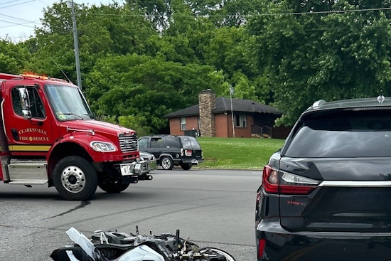Motorcyclist Hospitalized Following Collision in Clarksville Tiny Town Road