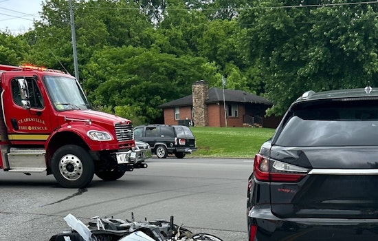 Motorcyclist Hospitalized Following Collision in Clarksville Tiny Town Road