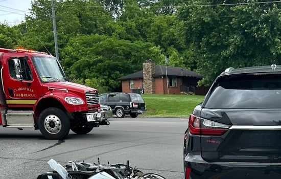 Motorcyclist Hospitalized Following Collision in Clarksville Tiny Town Road