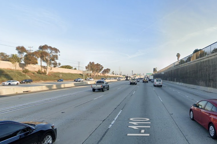 Motorcyclist Injured as Rocks Hurled onto 110 Freeway Cause Chaos in Downtown Los Angeles