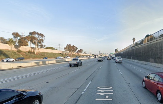 Motorcyclist Injured as Rocks Hurled onto 110 Freeway Cause Chaos in Downtown Los Angeles