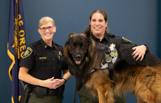 Multnomah County Sheriff's Office Welcomes Burton, New Comfort Dog, to Ease Stress in Community Engagements