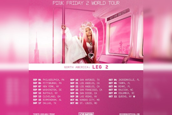 Nicki Minaj to Electrify San Antonio With Pink Friday 2 Tour Following Dallas Show