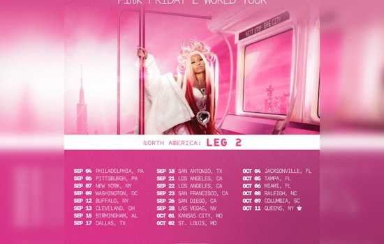 Nicki Minaj to Electrify San Antonio With Pink Friday 2 Tour Following Dallas Show