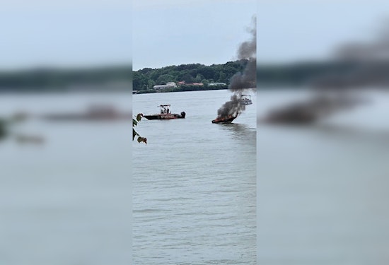 No Injuries Reported as Boat Engulfs in Flames After Alleged Explosion on Douglas Lake