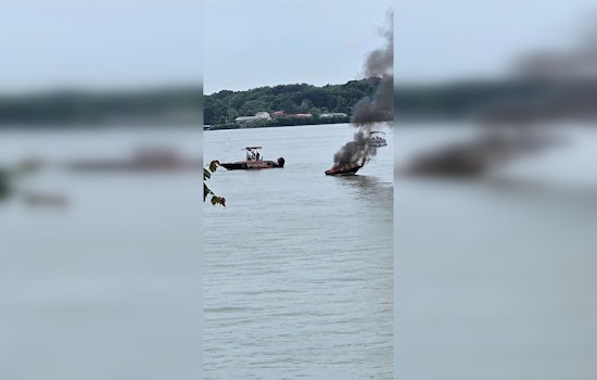 No Injuries Reported as Boat Engulfs in Flames After Alleged Explosion on Douglas Lake