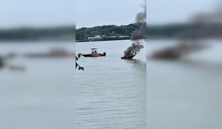 No Injuries Reported as Boat Engulfs in Flames After Alleged Explosion on Douglas Lake