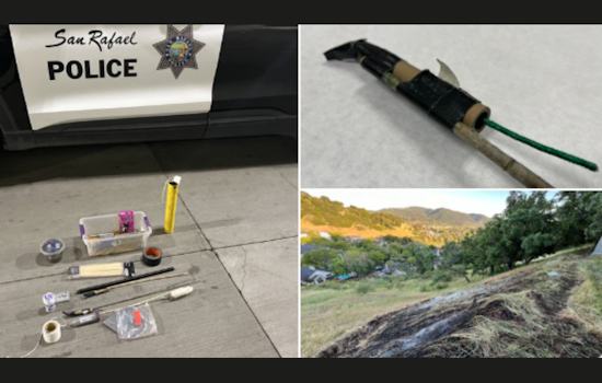 Novato Man Arrested and Charged With Setting Illegal Fireworks Blaze in San Rafael
