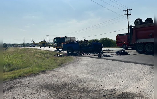 One Dead in Mustang Ridge After Pickup Truck Collides With Dump Truck on State Highway 21