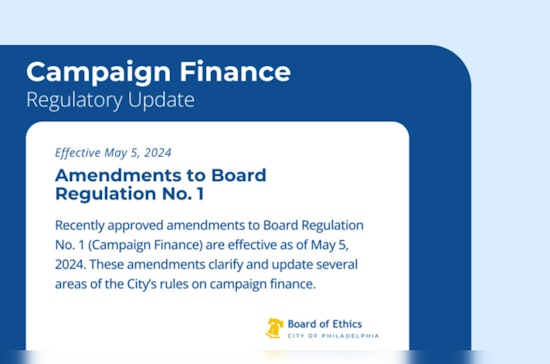 Philadelphia Board of Ethics Enacts New Campaign Finance Regulations Ahead of Mid-Terms