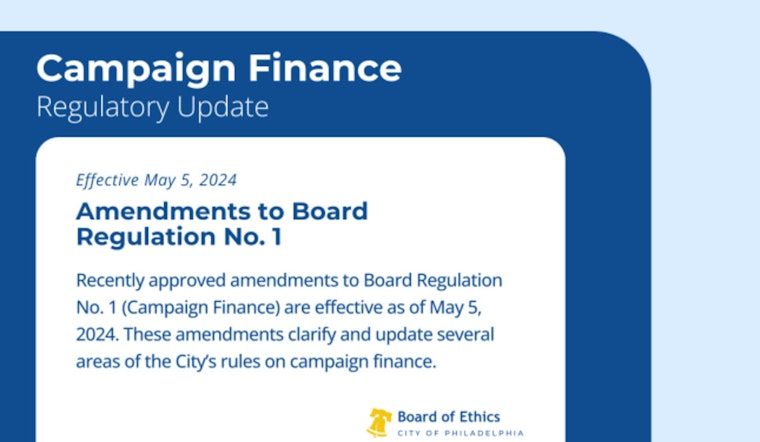 Philadelphia Board of Ethics Enacts New Campaign Finance Regulations Ahead of Mid-Terms