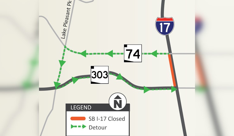 Phoenix Drivers Brace for I-17 Southbound Closure This Weekend for Pavement Improvements