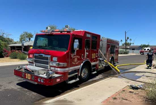 Phoenix Firefighters Rescue Dog Amidst House Fire in Central Phoenix, No Injuries Reported