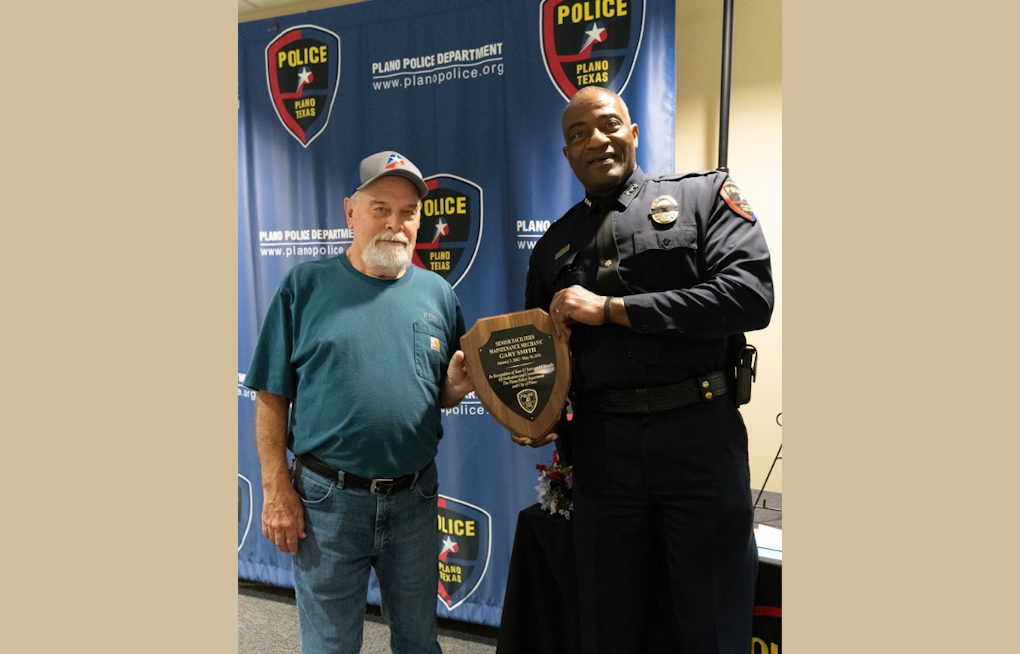 Plano Police Department Bids Farewell to Beloved Facilities Manager Upon Retirement