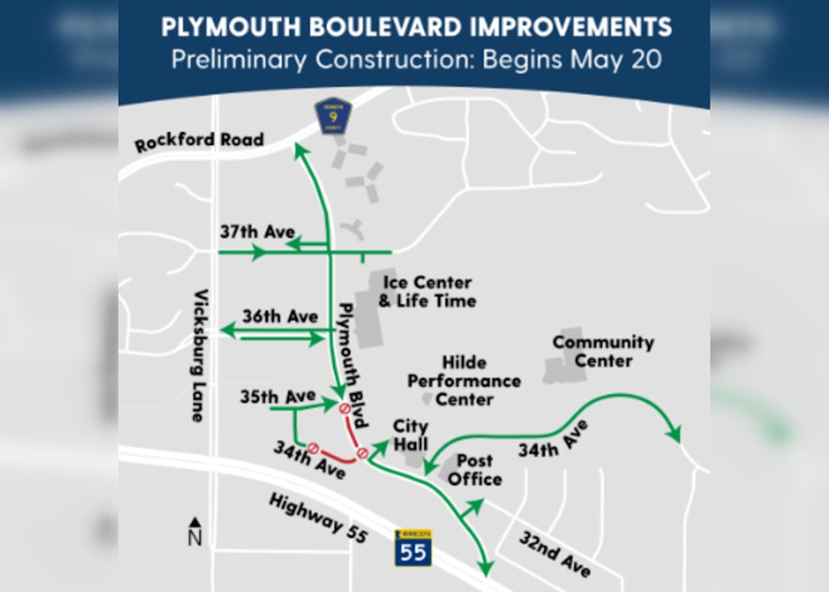 Plymouth Boulevard Overhaul Begins May 20, Commuters Advised to Plan for Detours
