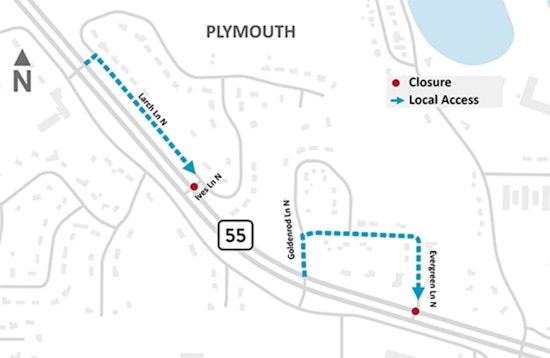 Plymouth Commuters Alert: Highway 55 Intersections Closure Starts May 6 for Safety Improvements