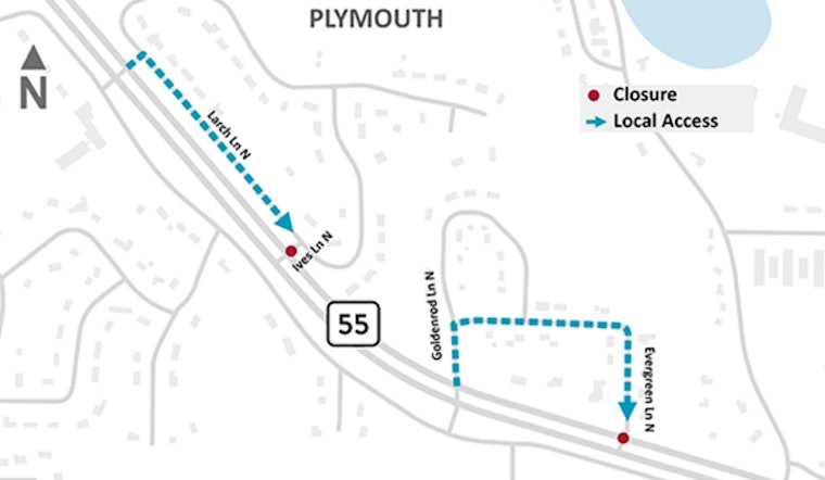 Plymouth Commuters Alert: Highway 55 Intersections Closure Starts May 6 for Safety Improvements