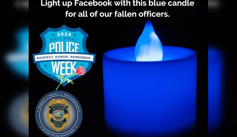 Project Blue Light Shines in Memory of Fallen Officers