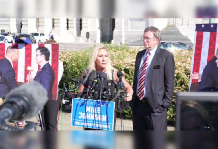 Rep. Marjorie Taylor Greene S.earheads Effort to Oust House Speaker Mike Johnson Despite GOP Leadership Warnings