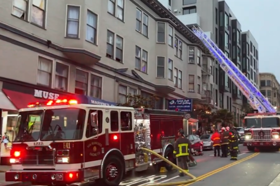 Russian Hill's Broadway Hotel Blaze Contained by SFFD, Minor Injuries Reported, San Francisco Streets Reopened