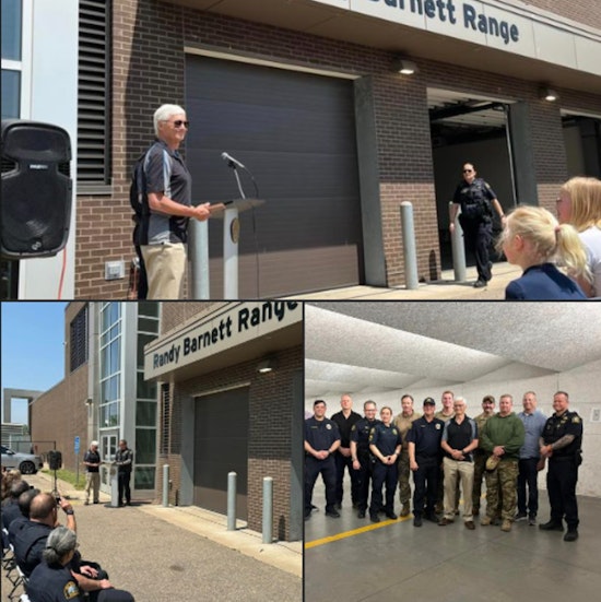 Saint Paul Police Dedicate Training Range to Former Range Master Randy Barnett