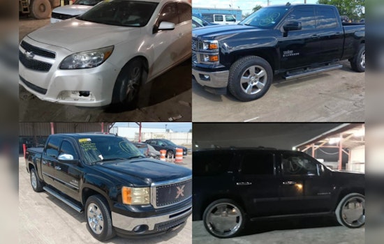 San Antonio Police Department to Auction Seized Vehicles Tuesday – Cash or Credit Accepted