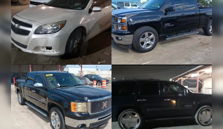 San Antonio Police Department to Auction Seized Vehicles Tuesday – Cash or Credit Accepted