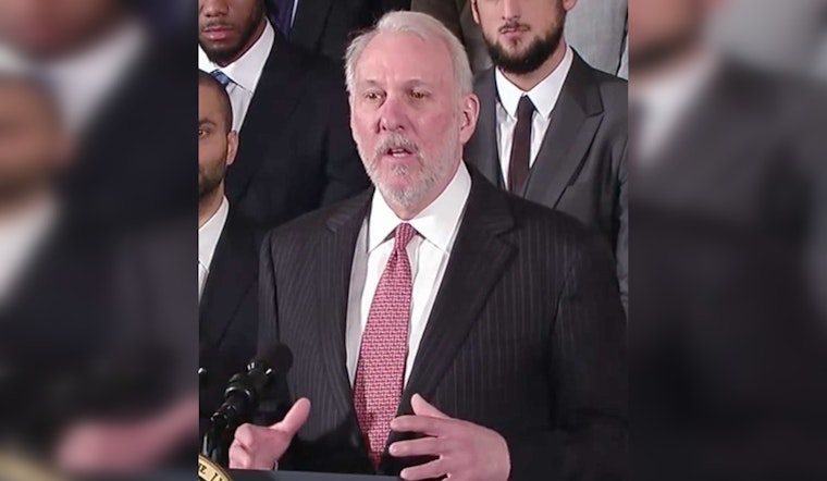 San Antonio Spurs' Gregg Popovich Cheers On Rival Dallas Mavericks in NBA Finals Quest