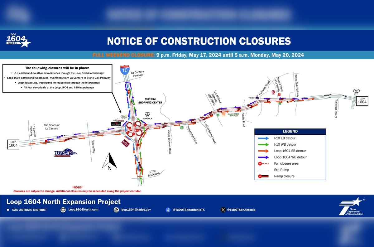 San Antonio's Loop 1604 Expansion Advances as New Lanes Open, Easing