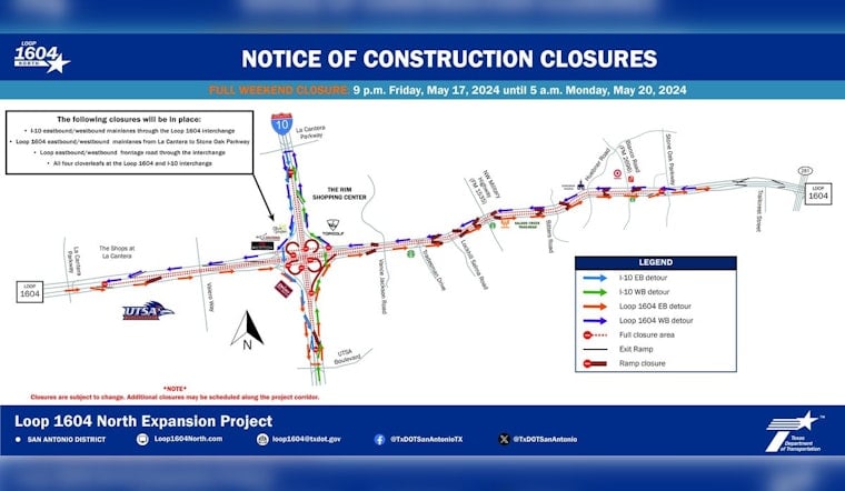 San Antonio's Loop 1604 Expansion Advances as New Lanes Open, Easing