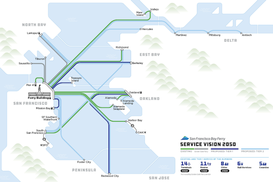 San Francisco Bay Ferry Unveils 2050 Vision for Expansion and Electrification of Regional Transit