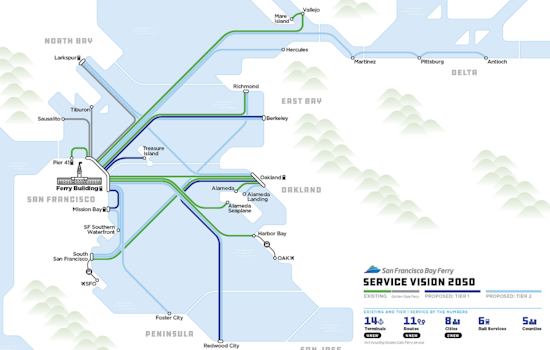 San Francisco Bay Ferry Unveils 2050 Vision for Expansion and Electrification of Regional Transit