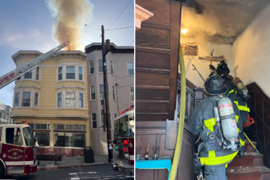 SF Fire Disrupts Cable Car Service as Firefighters Tackle Jackson Street Inferno