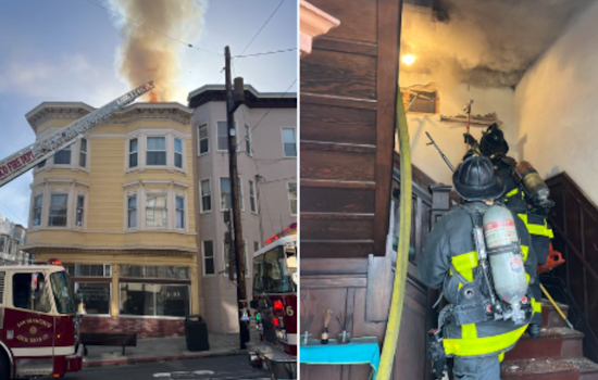 SF Fire Disrupts Cable Car Service as Firefighters Tackle Jackson Street Inferno
