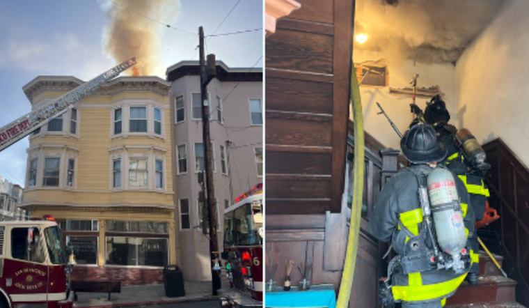 SF Fire Disrupts Cable Car Service as Firefighters Tackle Jackson Street Inferno