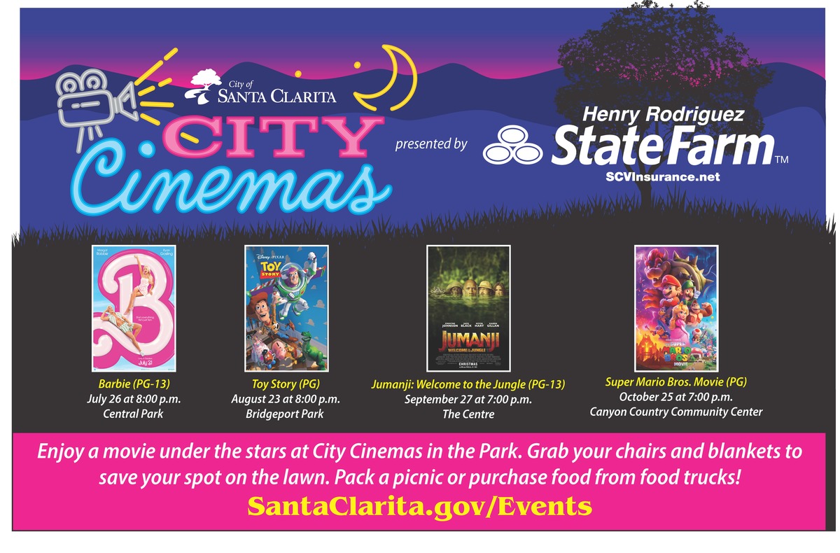 Santa Clarita Free Outdoor Movie Series This Summer Sponsored