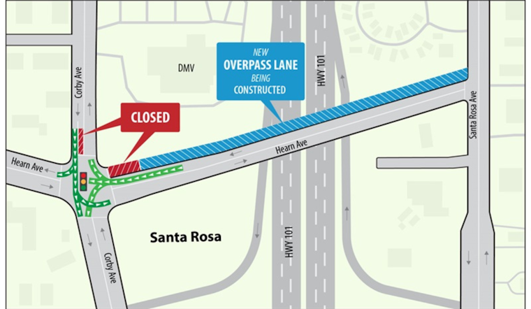 Santa Rosa Drivers Alert: Traffic Changes Ahead as Caltrans Begins Hearn Ave Overcrossing Work