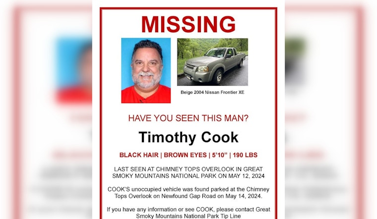 Search Escalates for Missing 62-Year-Old Man in Great Smoky Mountains National Park