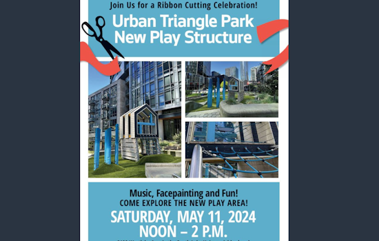 Seattle Celebrates New Play Structure at Urban Triangle Park in South Lake Union