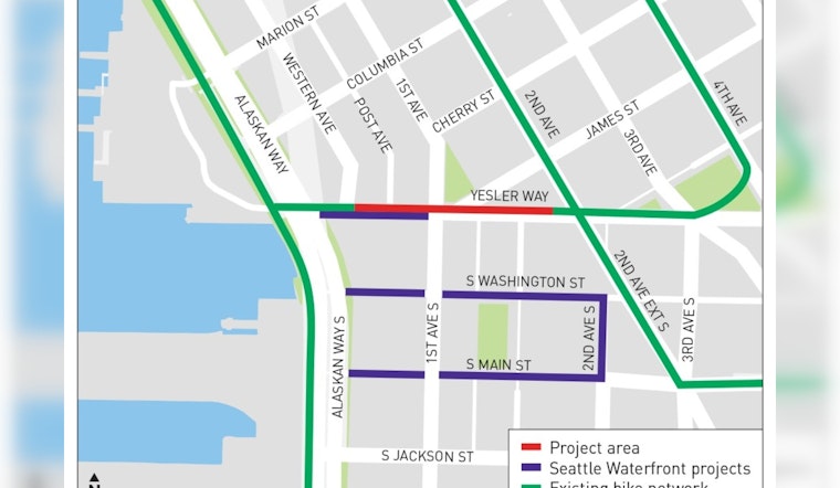 Seattle Pedals Ahead with Yesler Way Protected Bike Lane, Aims to Bridge Downtown Connectivity by 2024