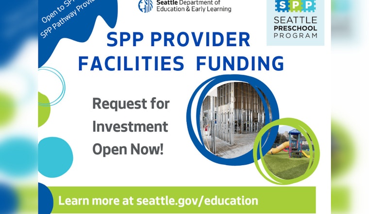 Seattle Preschool Programs to Receive $1 Million Boost for Facility Improvements