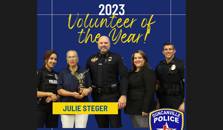 Selfless Volunteer Earns 2023 Volunteer of the Year Honors From Duncanville Police