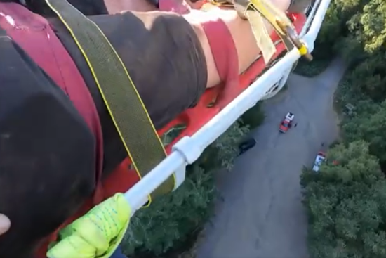 VIDEO: Sonoma County Sheriff's Helicopter Crew Performs Trio of Mountain Biker Rescues in Annadel State Park