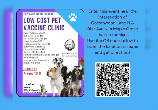 Spring Low-Cost Pet Vaccine and Microchip Clinic Coming to Brooklyn Center