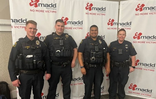 St. Paul Officers Honored by MADD Minnesota for Exceptional DWI Enforcement Efforts