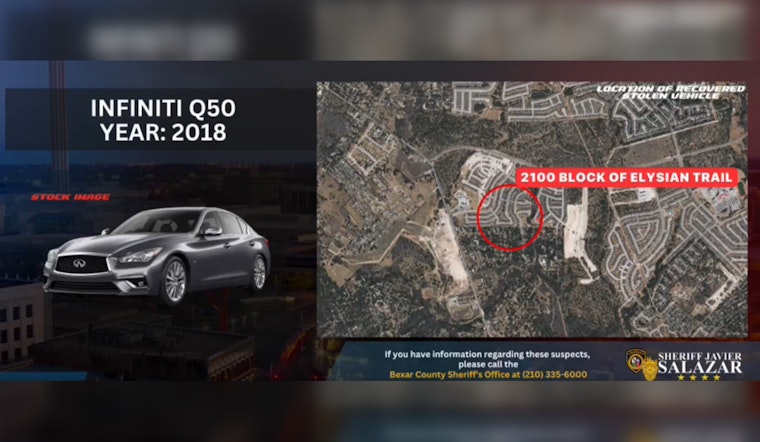 Suspect Sedan Spotted! Bexar Sheriff's Break in Case as Abandoned Infiniti Could Crack San Antonio Family Shooting